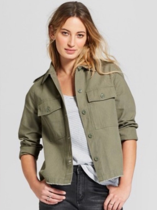 Universal Thread Jackets & Blazers - Universal Thread SZ XXL Military-Inspired Olive Green Field Jacket